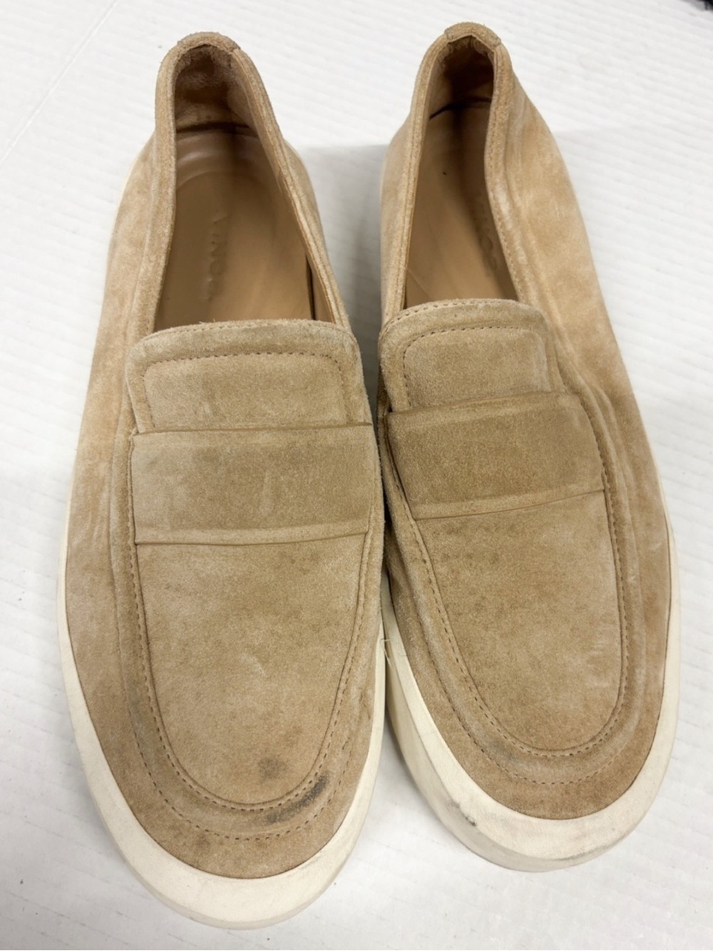 Vince suede slip on loafers